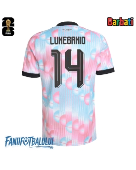 Belgia Dodi Lukebakio #14 Tricou Fotbal Replică Mondial 2026 Barbati Deplasare